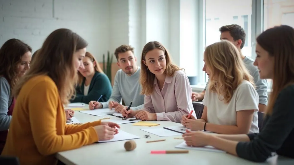 Educators collaborating in a classroom setting